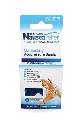 Sea-Band Acupressure Wristbands for Nausea Relief - Navy Blue (Pack of 2) thumbnail 3