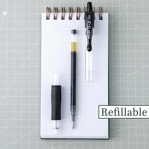 PILOT G2 Premium Gel Roller Pens, Extra Fine Point 0.5 mm, Black Ink, 24 Pens | Ideal for School, Journaling & Office Writing thumbnail 3