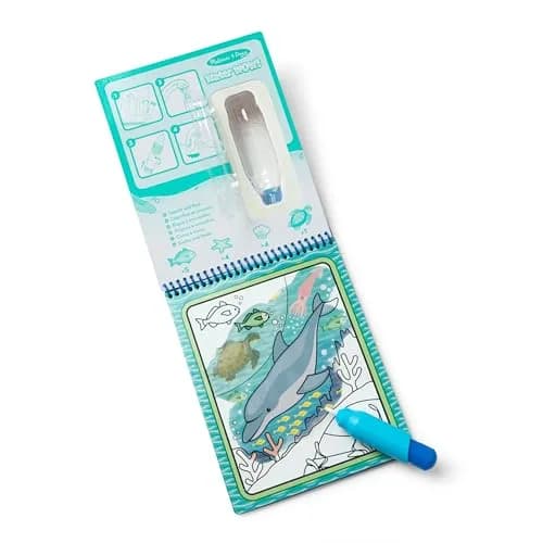 Melissa & Doug On The Go Water Wow! Under The Sea Activity Pad (Pack of 2) | Reusable Water-Reveal Coloring Fun thumbnail 4