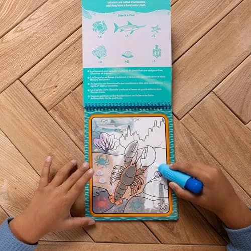 Melissa & Doug On The Go Water Wow! Under The Sea Activity Pad (Pack of 2) | Reusable Water-Reveal Coloring Fun thumbnail 7