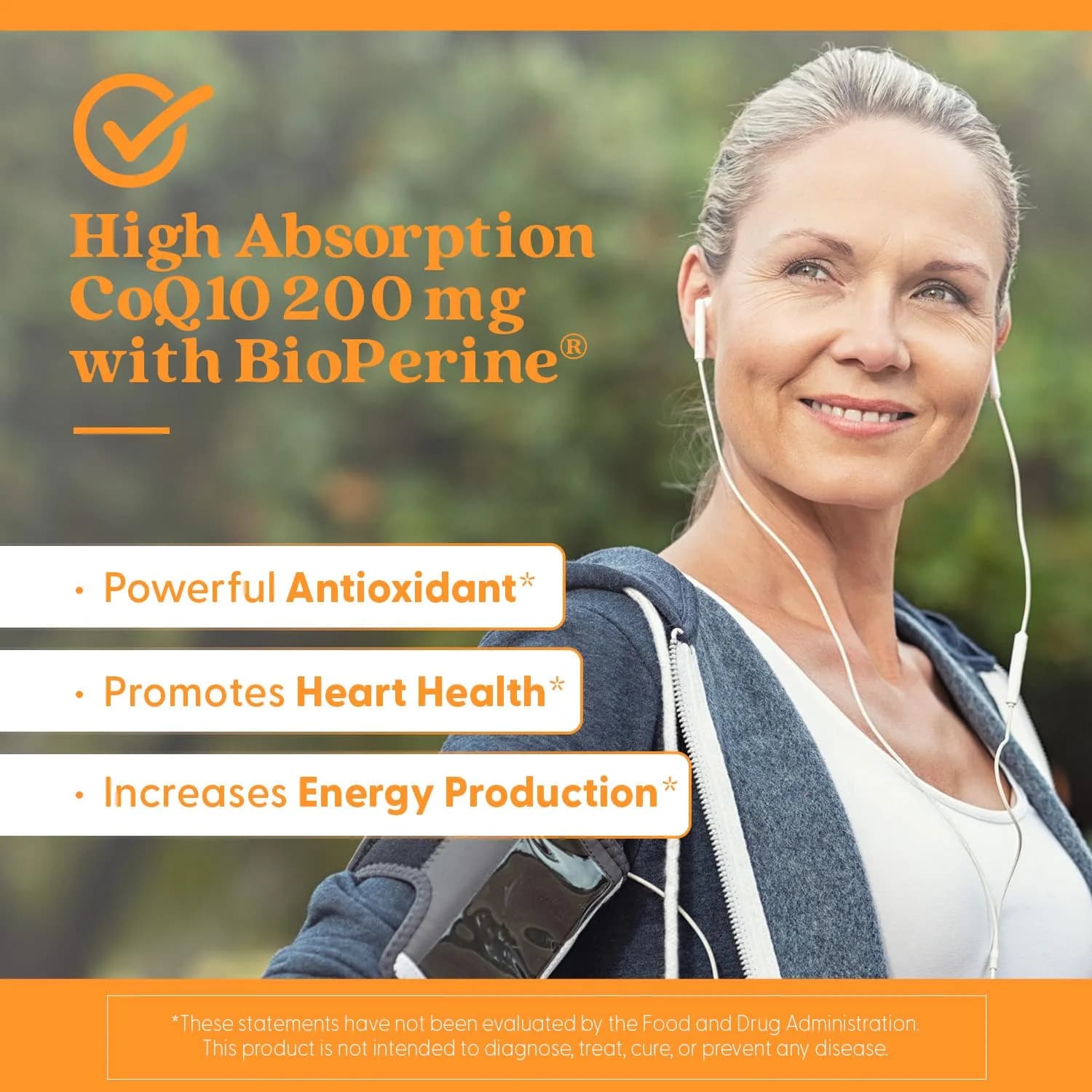 Doctor's BEST High Absorption CoQ10 Gel Nutritional Supplement Gluten Free 200mg (120 Count) | USP Verified Heart & Energy Support - view 5