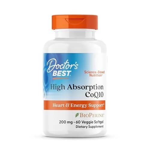 Doctor's BEST High Absorption CoQ10 Gel Nutritional Supplement Gluten Free 200mg (120 Count) | USP Verified Heart & Energy Support thumbnail 1