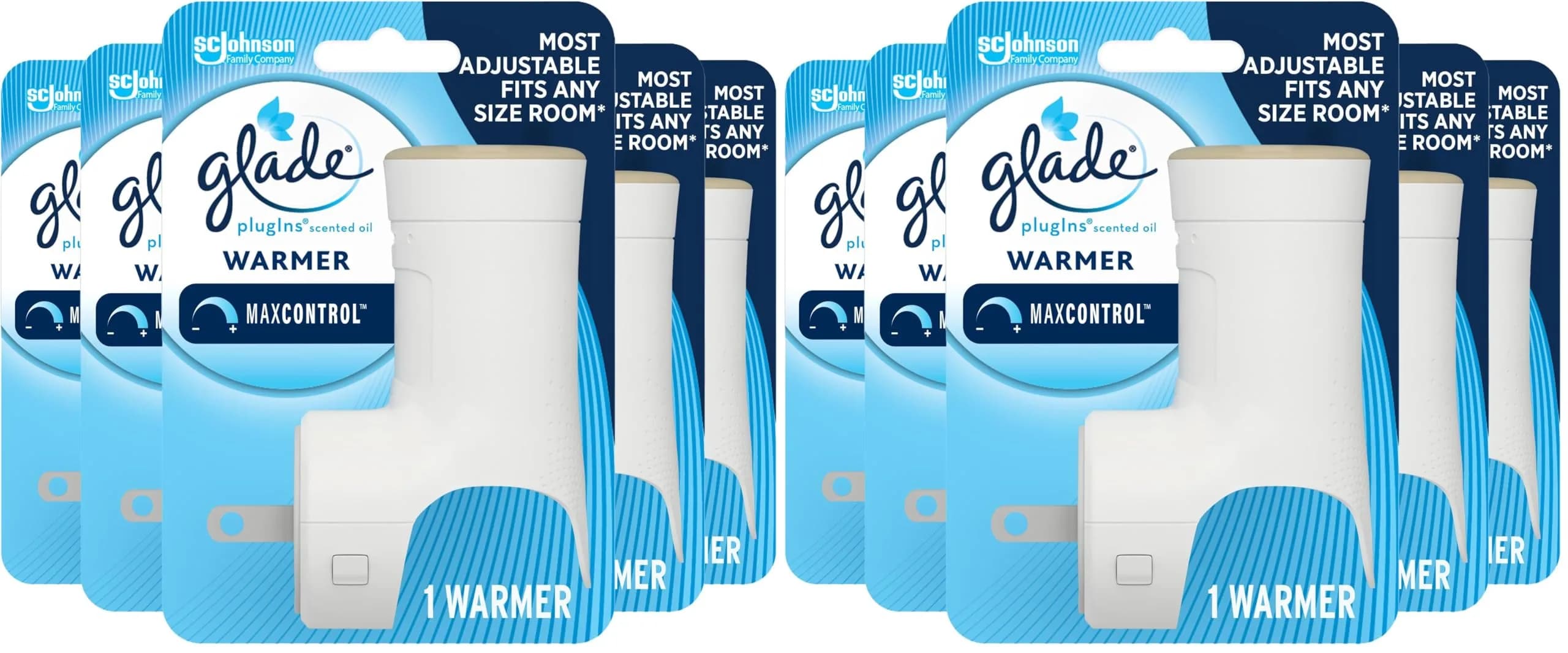 Glade PlugIns Air Freshener Warmer White 10 Count (Pack of 2) | Works with All Glade Fragrances