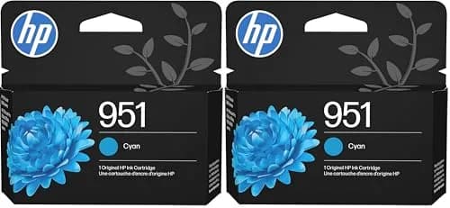 HP 951 Cyan Ink Cartridge 2 Pack | Fade-Resistant Documents & Brilliant Images thumbnail 1