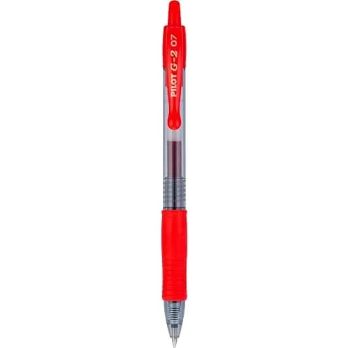 PILOT G2 Premium Retractable Gel Pens, Red Ink, Fine Point 0.7mm, 24 Count (Pack of 2) | Longest-Lasting Gel Ink Pen thumbnail 4
