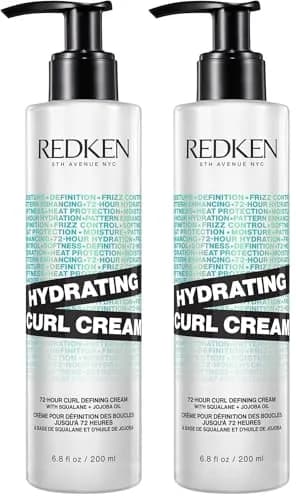 Redken Hydrating Curl Cream for Curly & Coily Hair, 400ml (13.6 Fl Oz) | 72-Hour Definition & Frizz Control thumbnail 1