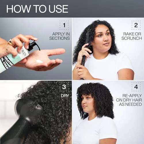 Redken Hydrating Curl Cream for Curly & Coily Hair, 400ml (13.6 Fl Oz) | 72-Hour Definition & Frizz Control thumbnail 8