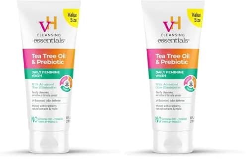 vH essentials Daily Feminine Wash 20 Fl Oz (600ml) | pH Balancing with Tea Tree Oil & Prebiotics thumbnail 1