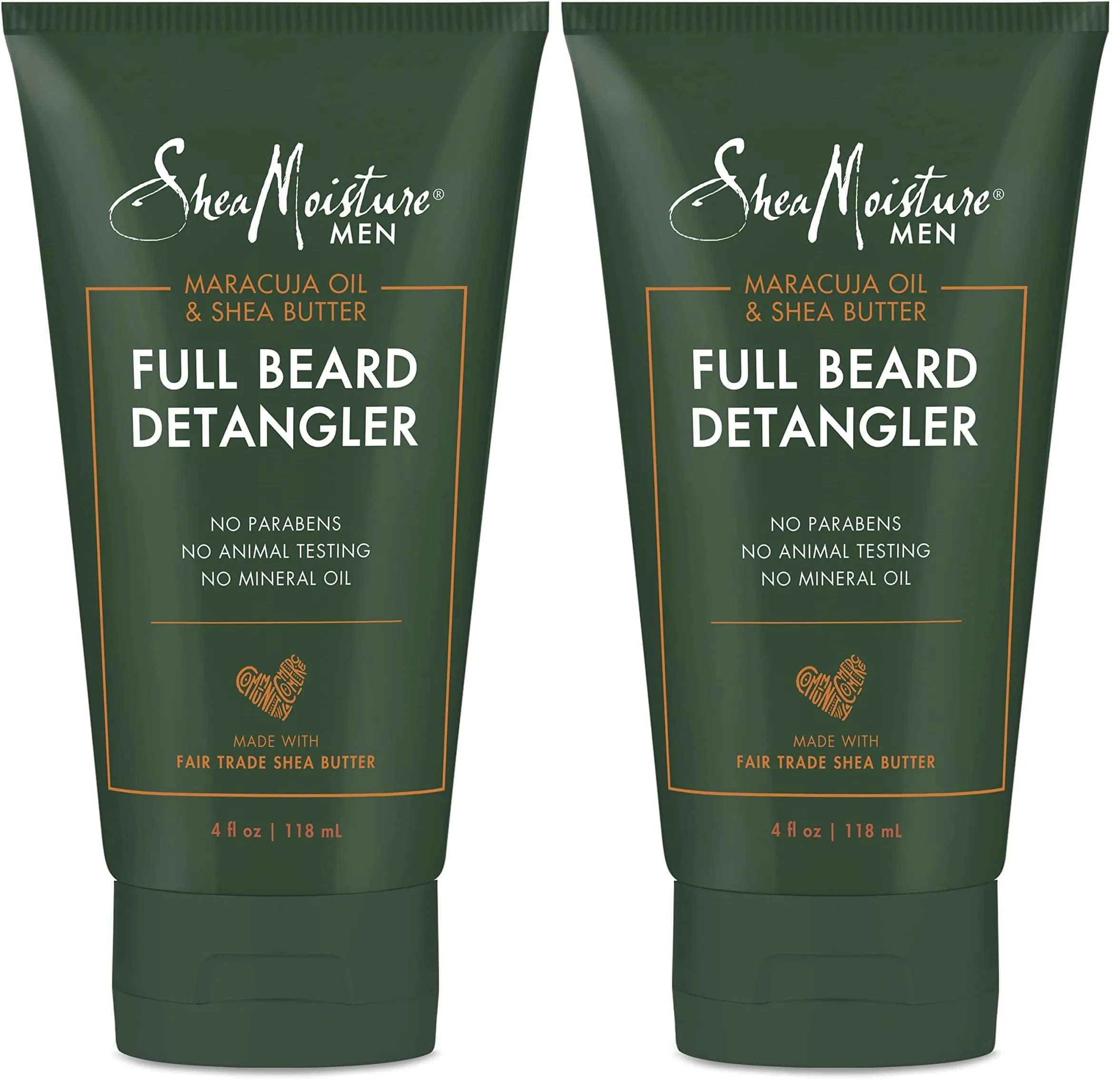 Shea Moisture Beard Conditioner Detangler 236ml (8 Fl Oz) | Full Beard Softening & Shine — Green
