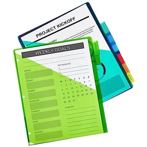 Avery Big Tab Insertable Plastic Dividers for 3 Ring Binders, 8 Tabs, Multicolor, Pack of 2 | Larger Tabs for Easy Labeling (70-120 chars) thumbnail 8