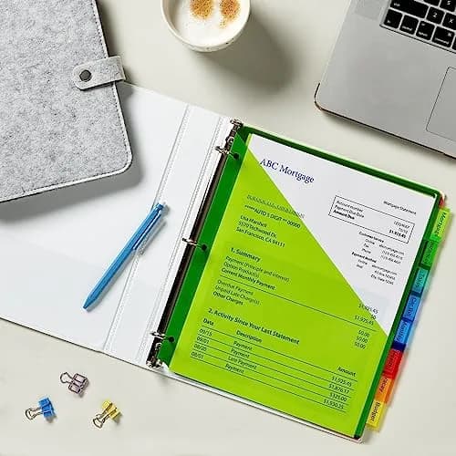 Avery Big Tab Insertable Plastic Dividers for 3 Ring Binders, 8 Tabs, Multicolor, Pack of 2 | Larger Tabs for Easy Labeling (70-120 chars) thumbnail 9