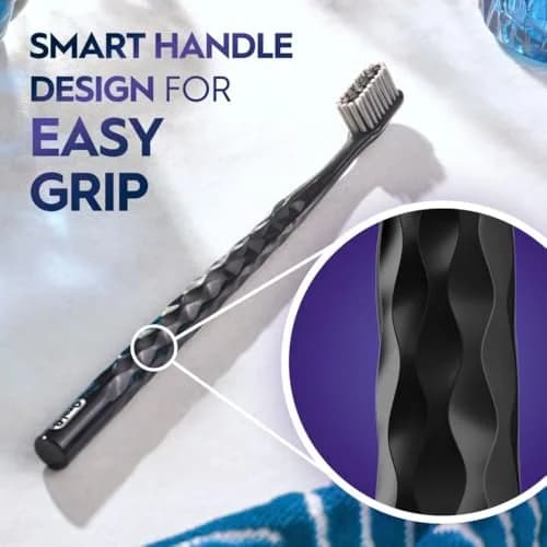 Oral-B 3D White Brilliance Toothbrushes Extra Soft Pack of 8 | Tough on Plaque, Gentle on Gums, Whitening thumbnail 5