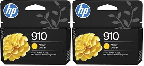 HP 910 Yellow Ink Cartridge 2 Pack | Fade-Resistant Documents & Brilliant Images thumbnail 1
