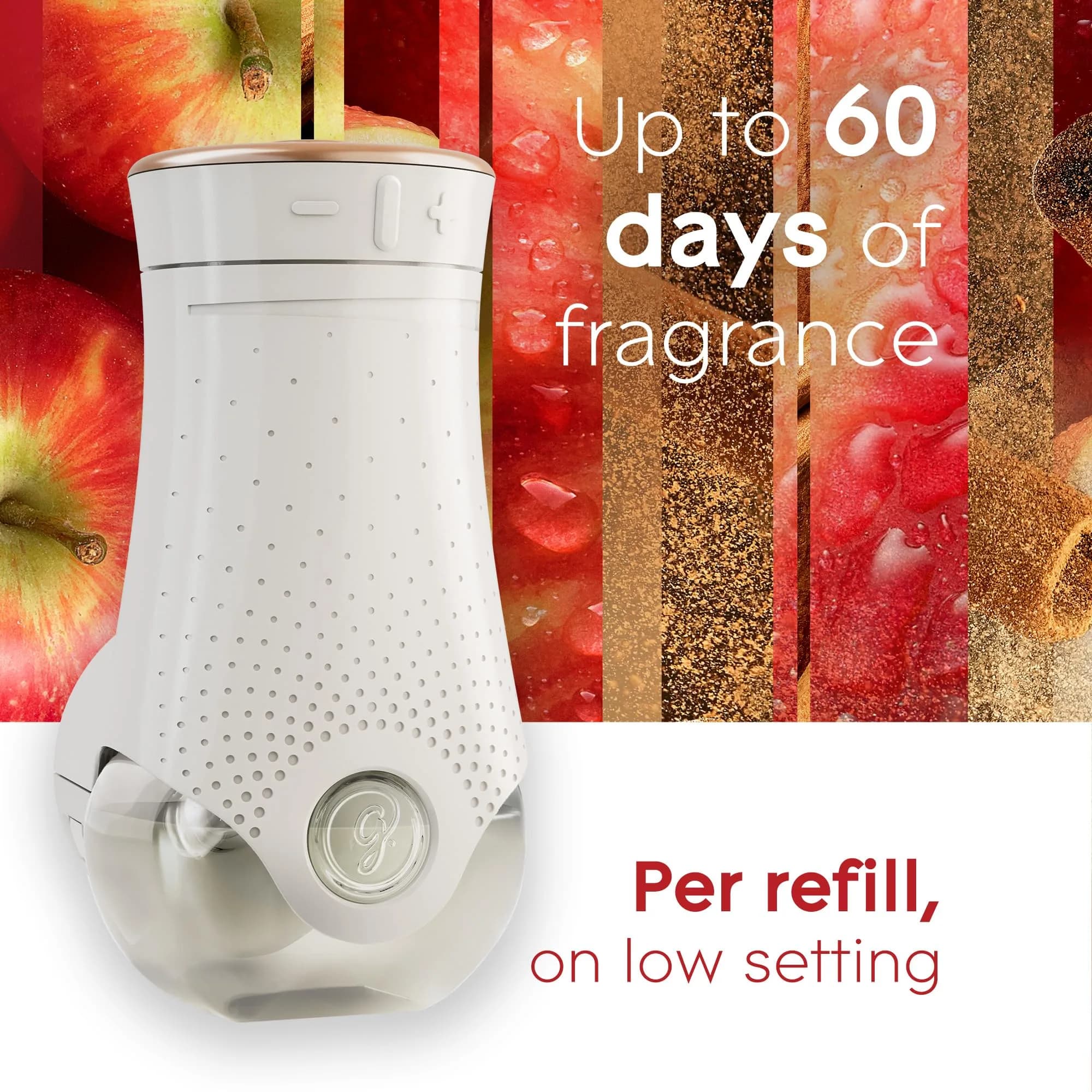 Glade PlugIns Refills Air Freshener Apple Cinnamon Scent, 10 Count | Essential Oils for Home & Bathroom - view 8