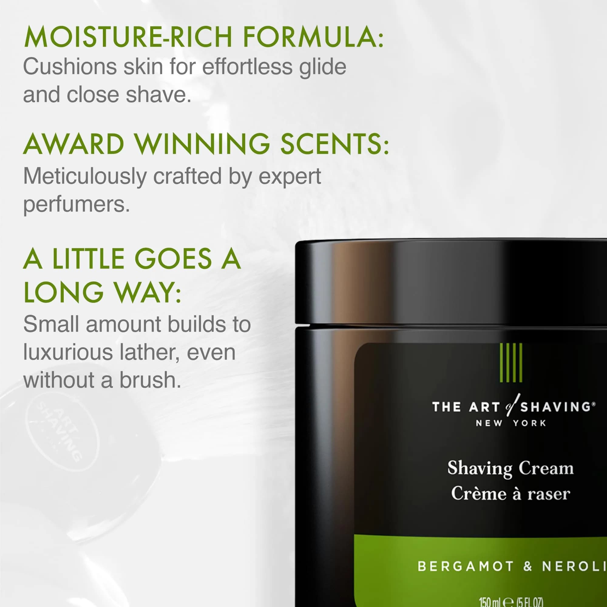 The Art of Shaving Bergamot & Neroli Shaving Cream - 5 Fl Oz (Pack of 2) - view 2