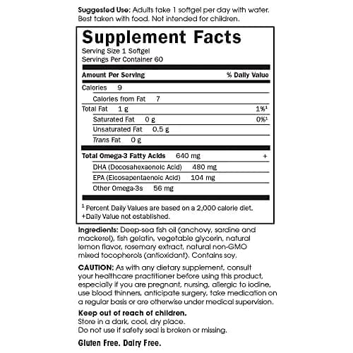 Garden of Life Prenatal DHA Omega 3 Fish Oil Supplement - Lemon, 120 Softgels (Pack of 2) | Supports Baby's Brain Development & Maternal Health thumbnail 5