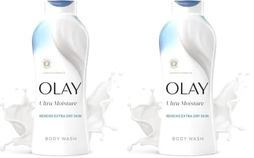 Olay Ultra Moisture Body Wash for Extra Dry Skin 676ml (22 Fl Oz) Pack of 2 | Hydrating & Refreshing with Vitamin B3 Complex thumbnail 1