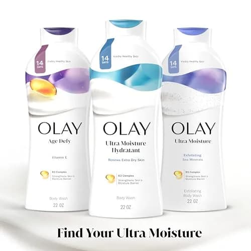 Olay Ultra Moisture Body Wash for Extra Dry Skin 676ml (22 Fl Oz) Pack of 2 | Hydrating & Refreshing with Vitamin B3 Complex thumbnail 7