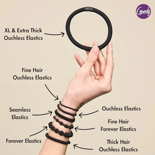Goody Ouchless Elastic Hair Ties (100 Count, Assorted Neutrals) | Pain-Free Hair Accessories for Fine to Medium Hair thumbnail 5
