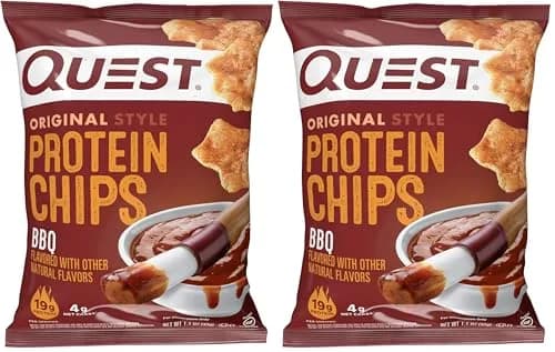 Quest Nutrition BBQ Protein Chips 19g Protein, 4g Net Carb, Gluten Free, 1.1 oz (Pack of 24) | Baked Protein Snack thumbnail 1