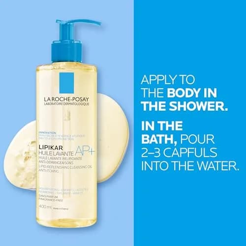 La Roche-Posay Lipikar AP+ Gentle Foaming Cleansing Oil 800ml (27.04 Fl Oz) | 24-Hour Hydration for Dry, Sensitive Skin thumbnail 8
