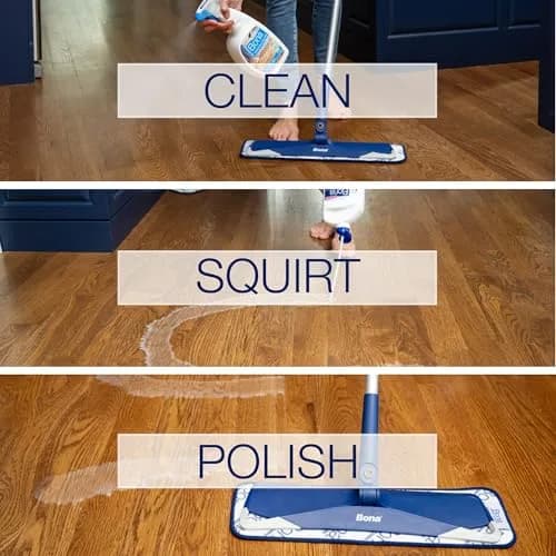 Bona Hardwood Floor Polish Low Gloss Shine 2x32 fl oz (64 fl oz Total) | Protects and Renews Dull Flooring thumbnail 7
