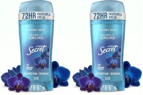 Secret Moonlit Orchid Antiperspirant Deodorant for Women, 2.6 oz (Pack of 2) thumbnail 1