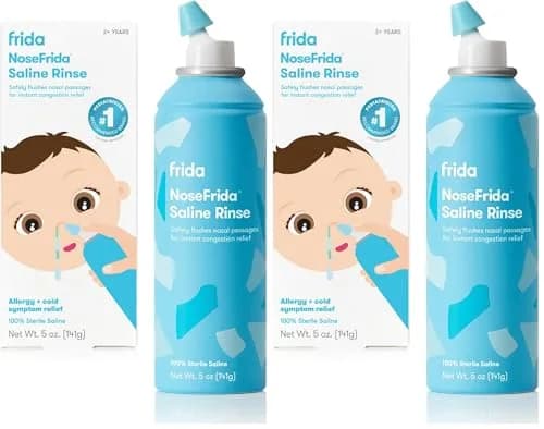 Frida Baby Saline Rinse for Toddlers & Kids, 200ml (6.76 Fl Oz) | Instant Congestion & Allergy Relief thumbnail 1