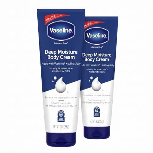 Vaseline Intensive Care Body Cream Deep Moisture 9 oz (Pack of 8) | Deep Hydrating, Healing Petroleum Jelly & Vitamin E thumbnail 1