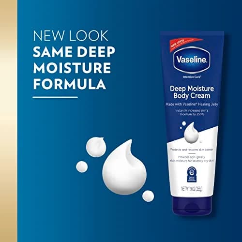 Vaseline Intensive Care Body Cream Deep Moisture 9 oz (Pack of 8) | Deep Hydrating, Healing Petroleum Jelly & Vitamin E thumbnail 2