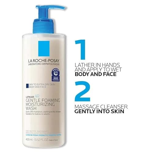 La Roche-Posay Lipikar AP+ Gentle Foaming Moisturizing Wash 800ml (27 Fl Oz) | Accepted by National Eczema Association thumbnail 7