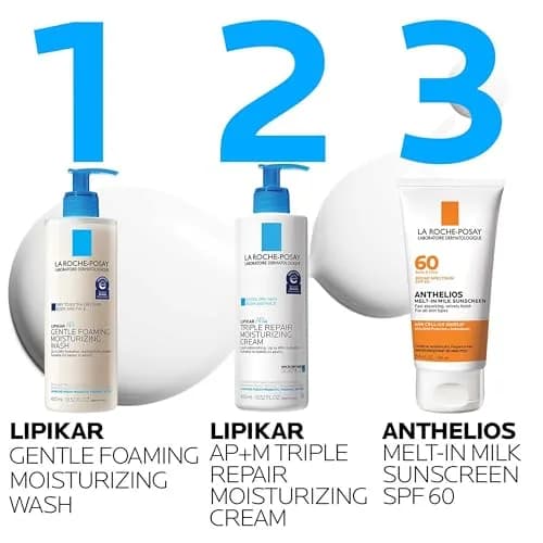 La Roche-Posay Lipikar AP+ Gentle Foaming Moisturizing Wash 800ml (27 Fl Oz) | Accepted by National Eczema Association thumbnail 8