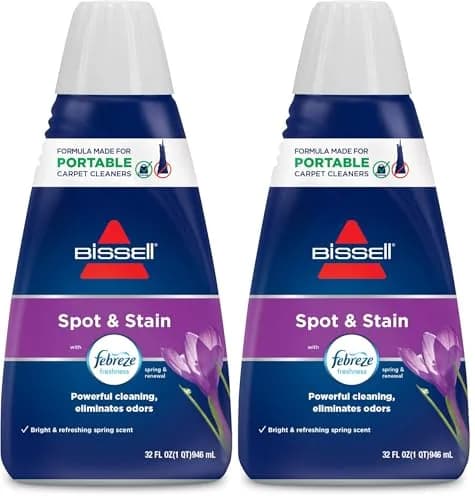 Bissell Spot & Stain with Febreze Freshness Spring & Renewal Formula 1.9 L (64 Fl Oz) | Portable Carpet Cleaner Formula for Tough Stains & Odors thumbnail 1