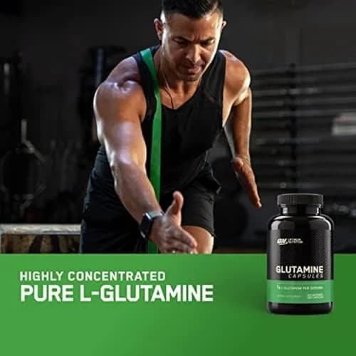 Optimum Nutrition L-Glutamine Muscle Recovery Capsules 1000mg 240 Count (Pack of 2) | High Protein Nutritional Supplement thumbnail 3