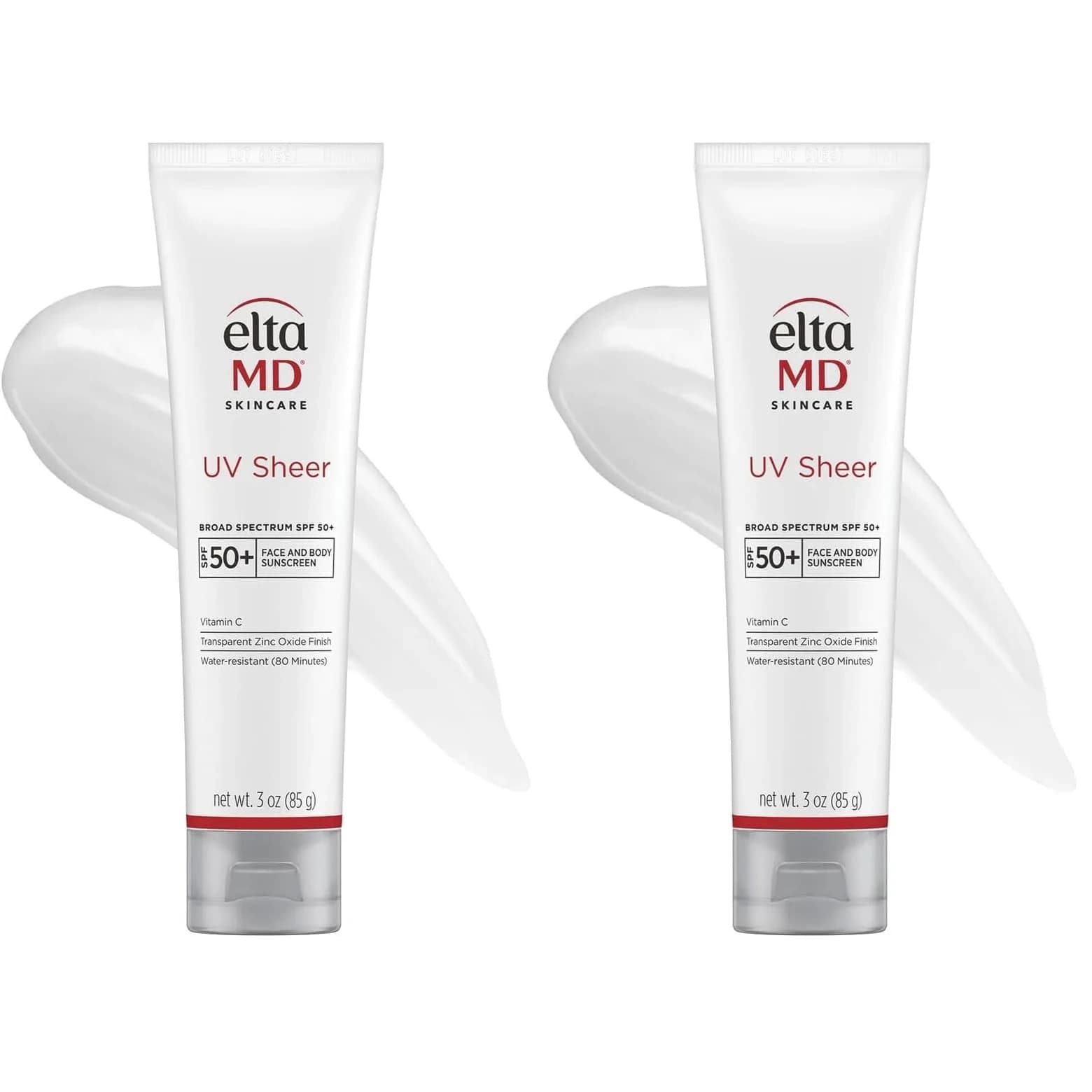 EltaMD UV Sheer Face and Body Sunscreen SPF 50+ 50ml (1.7 oz) | Broad Spectrum UVA/UVB Protection — 3 Ounce