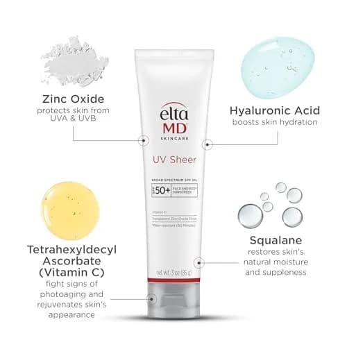 EltaMD UV Sheer Face and Body Sunscreen SPF 50+ 177ml (6 Fl Oz) | Broad Spectrum UVA/UVB Protection thumbnail 3