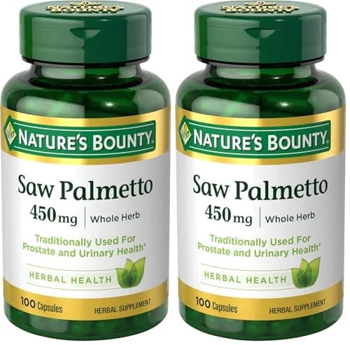 Nature's Bounty Saw Palmetto Capsule Herbal Supplement 450 mg (200 Count) | Supports Prostate & Urinary Health thumbnail 1