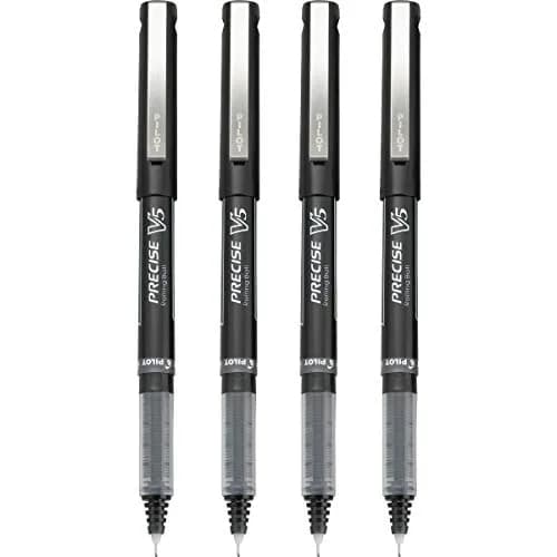 Pilot Precise V5 Liquid Ink Rollerball Pen 0.5 mm Extra Fine Point | Black Ink for Precise Writing thumbnail 3