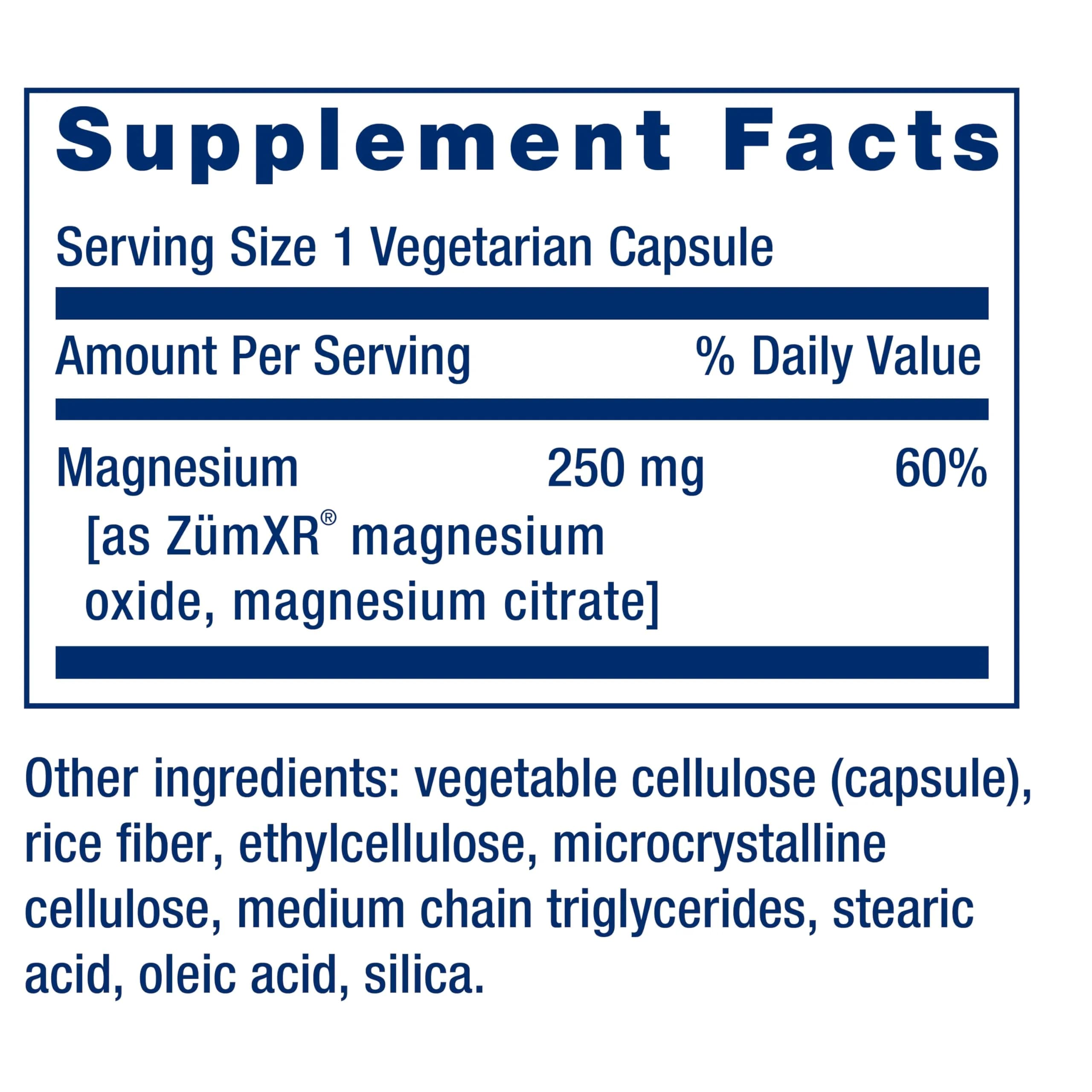 Life Extension Extend-Release Magnesium Capsules 250 mg (120 Count) | Supports Heart, Bone & Muscle Health - view 2