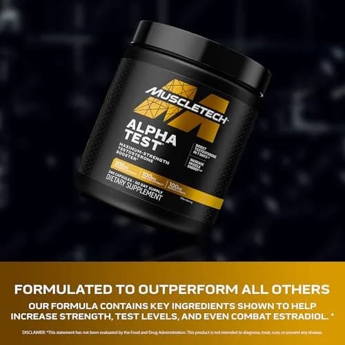 MuscleTech Testosterone Booster for Men, 240 Capsules | Supports Muscle Growth & Energy thumbnail 3