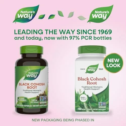 Nature's Way Black Cohosh Root Herbal Supplement 360 Capsules (180 Count x 2) | Traditional Women's Health Support thumbnail 2