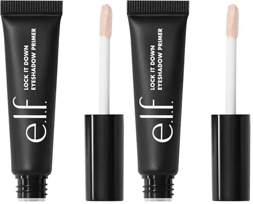 e.l.f. Lock It Down Eyeshadow Primer, Universal Sheer, 2 x 0.23 oz (14ml) | Vegan & Cruelty-Free Makeup Primer thumbnail 1