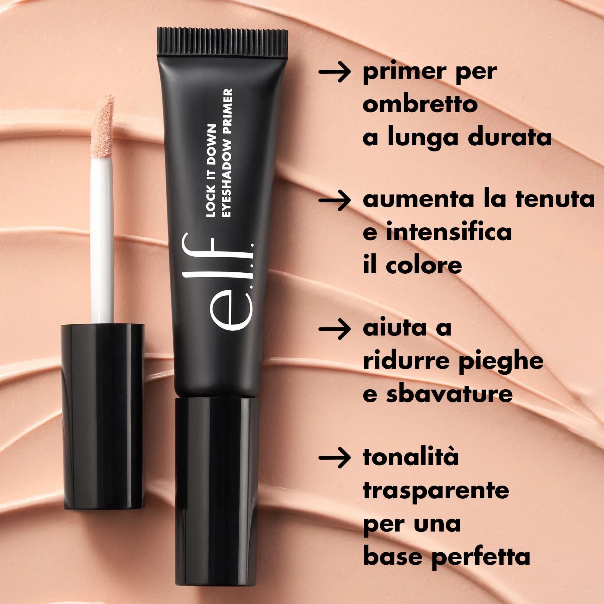 e.l.f. Lock It Down Eyeshadow Primer, Universal Sheer, 2 x 0.23 oz (14ml) | Vegan & Cruelty-Free Makeup Primer - view 4