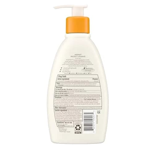 Aveeno Protect + Hydrate Sunscreen Moisturizing Lotion SPF 60 710ml (24 Fl Oz) | Broad Spectrum UVA/UVB Protection thumbnail 6