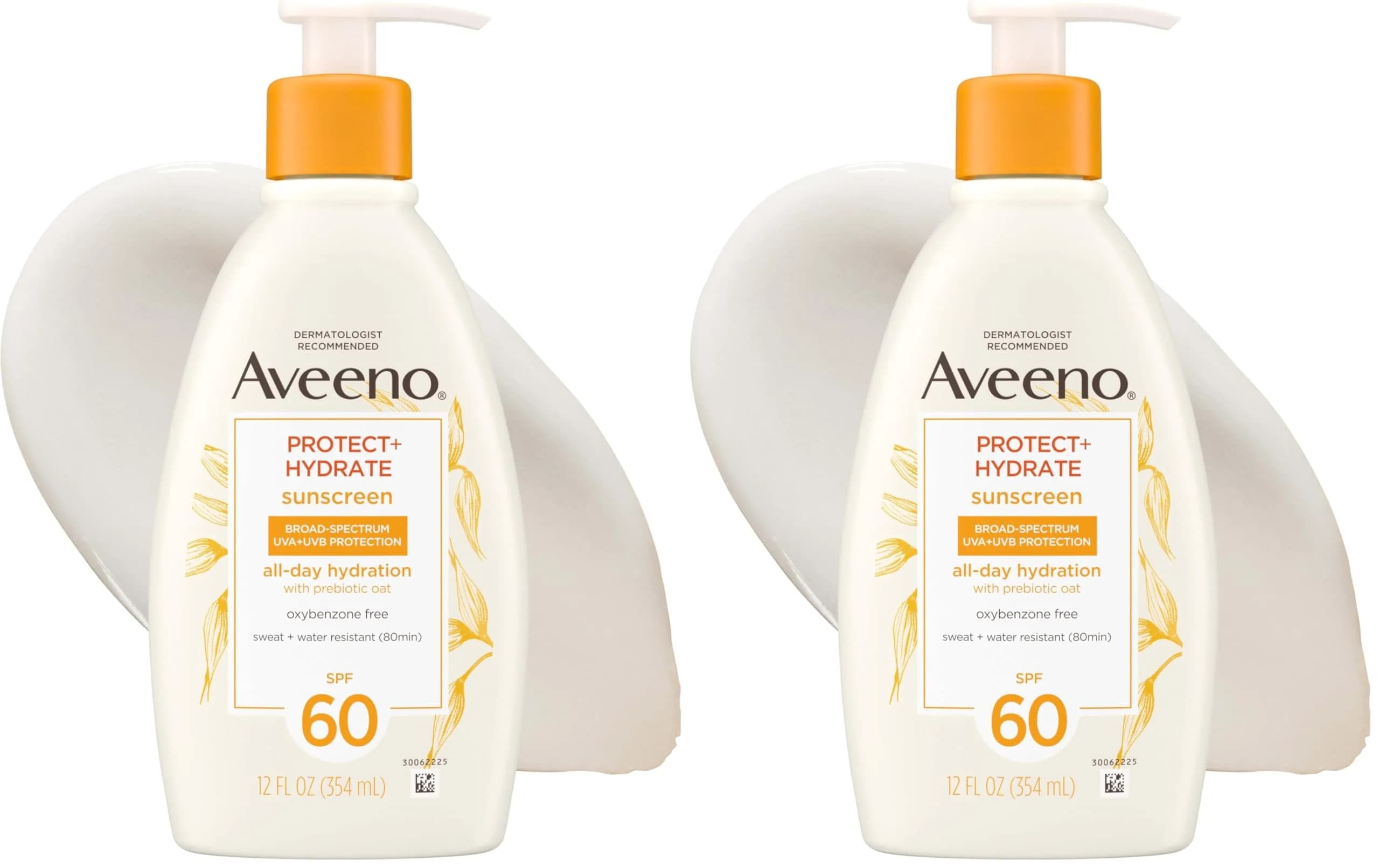 Aveeno Protect + Hydrate Sunscreen Moisturizing Lotion SPF 60 710ml (24 Fl Oz) | Broad Spectrum UVA/UVB Protection - main product image