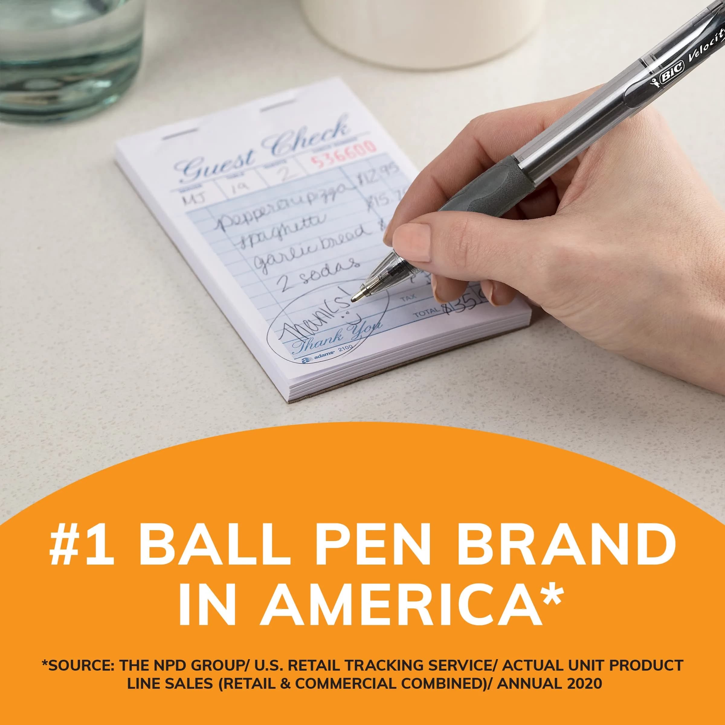 BIC Glide Bold Black Ballpoint Pens, 1.6mm Bold Point, 8 Count (Pack of 2) | Smooth Ink Flow - view 5