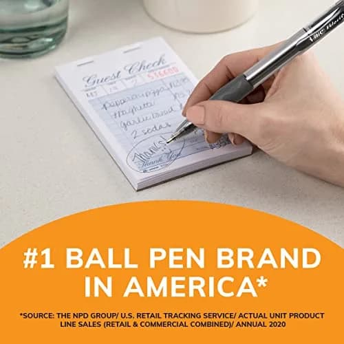 BIC Glide Bold Black Ballpoint Pens, 1.6mm Bold Point, 8 Count (Pack of 2) | Smooth Ink Flow thumbnail 5