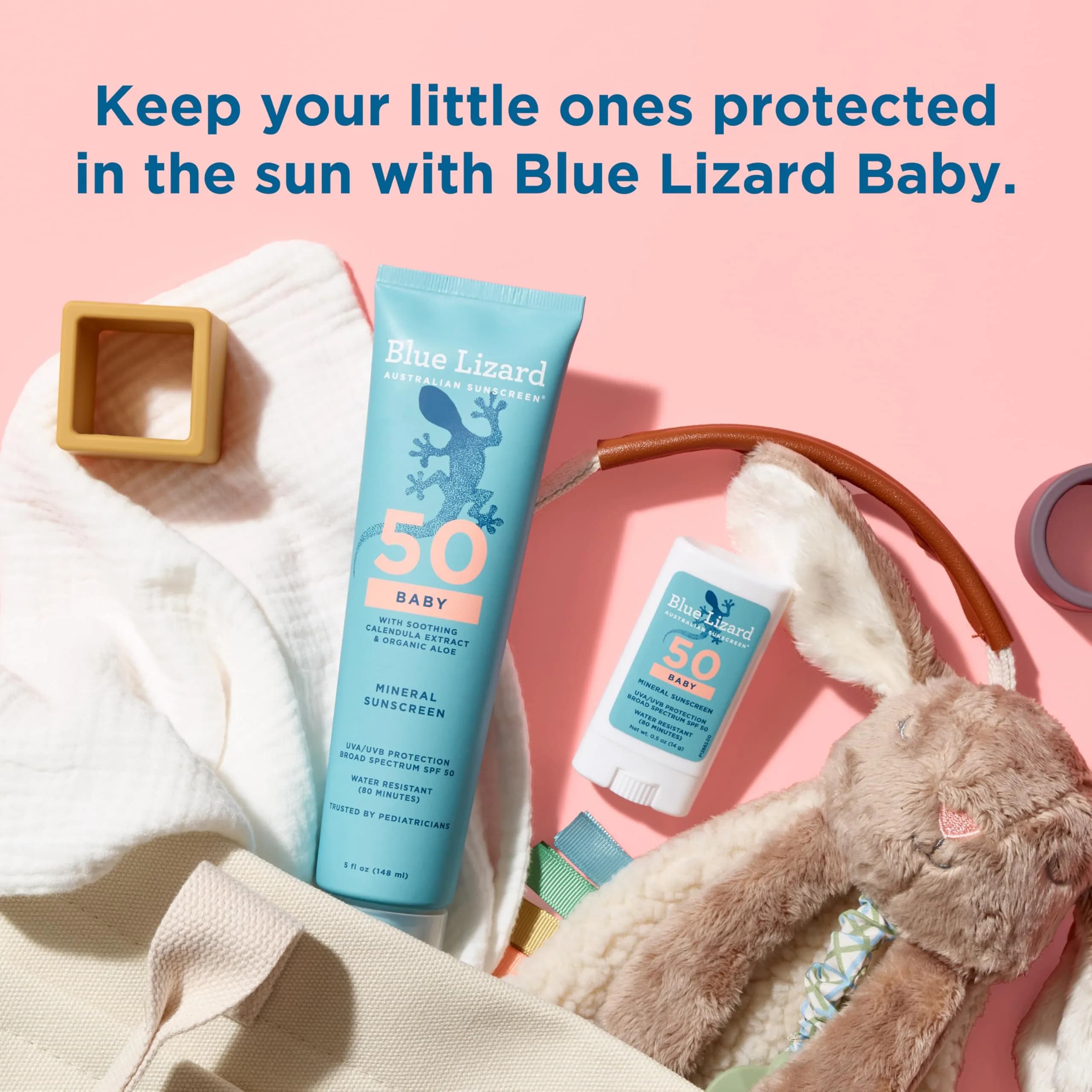 Blue Lizard BABY Mineral Sunscreen SPF 50+ 296ml (10 Fl Oz) | Smart Cap Technology for UV Alerts - view 8