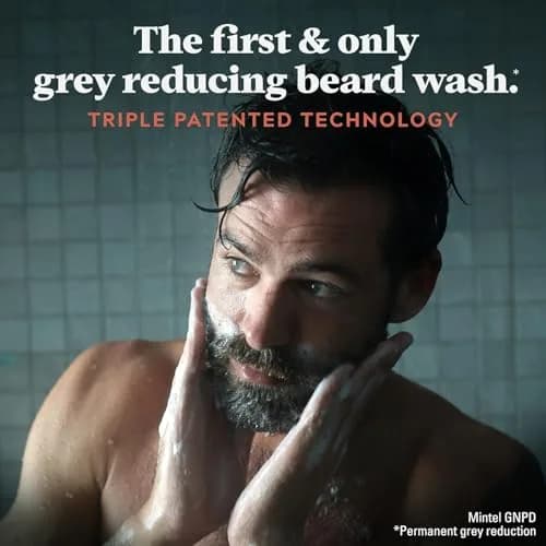 Just for Men Control GX Grey Reducing Beard Wash Shampoo with Keratin, 24 Fl Oz (710ml) | Gradually Colors Mustache and Beard thumbnail 5