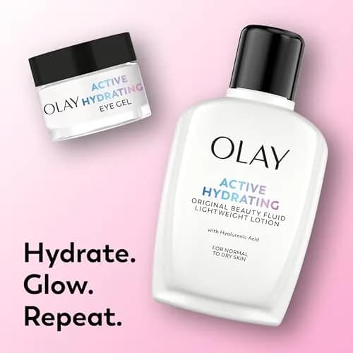 Olay Active Hydrating Beauty Fluid Lotion Original Facial Moisturizer 480ml (16 Fl Oz) | Dermatologically Tested thumbnail 8
